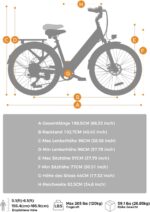 HillMiles MileCity1 26" E-Bike für Erwachsene, 7 Gang Elektrofahrrad mit Austauschbarem 36V 13Ah Akku, 25 km/h und 80–100km Reichweite E-Bike für Städtische Pendler, IP65 Wasserdicht