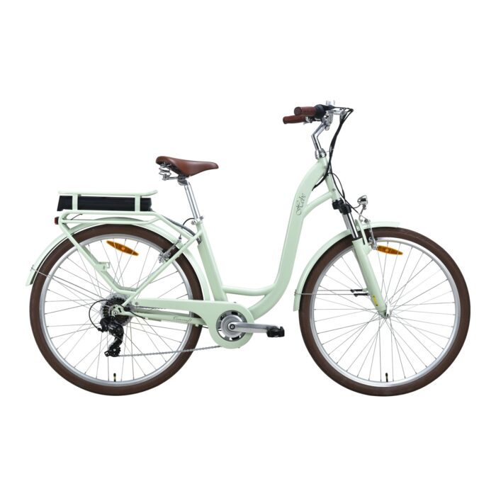 VecoCraft HEBE elektrofahrräder City E-Bike | ebike Damen 28 Zoll | 7-Gang-Shimano-Schaltung | Ananda Hinterer Motor 250W | EU-konformes für e Bike Herren und Damen