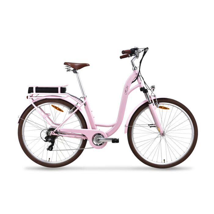 VecoCraft HEBE elektrofahrräder City E-Bike | ebike Damen 28 Zoll | 7-Gang-Shimano-Schaltung | Ananda Hinterer Motor 250W | EU-konformes für e Bike Herren und Damen