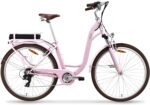 VecoCraft HEBE elektrofahrräder City E-Bike | ebike Damen 28 Zoll | 7-Gang-Shimano-Schaltung | Ananda Hinterer Motor 250W | EU-konformes für e Bike Herren und Damen