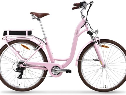 VecoCraft HEBE elektrofahrräder City E-Bike | ebike Damen 28 Zoll | 7-Gang-Shimano-Schaltung | Ananda Hinterer Motor 250W | EU-konformes für e Bike Herren und Damen