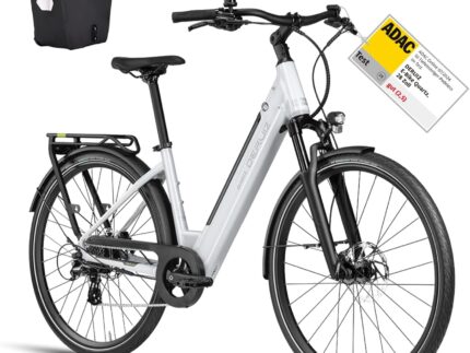 DERUIZ Quartz E-Bike Damen 28 Zoll Tiefeinsteiger, 8-Gang, 48V 13.4Ah Akku, bis zu 161 km, 55Nm Drehmoment, Hydraulische Scheibenbremsen, App, City & Trekking Elektrofahrrad für Damen & Herren