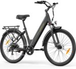 Elektrofahrrad 27,5 Zoll, Motor 250 W, Akku 36 V 15,6 Ah abnehmbar, Reichweite bis zu 100 km, 7 Gänge, LCD-Display, Unterstützung 25 km/h, maximale Belastung 120 kg, Unisex E-Bike Modell