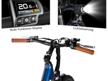 Hiland 26 Zoll 250W Elektrofahrrad, 7 Gang Elektrofahrrad für Männer Frauen mit Hartstahl Rahmen, Elektro Citybike mit 36V 7.8Ah/10.4Ah Akku, City Pendlerfahrrad für Erwachsene