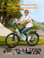 HillMiles MileCity1 26" E-Bike für Erwachsene, 7 Gang Elektrofahrrad mit Austauschbarem 36V 13Ah Akku, 25 km/h und 80–100km Reichweite E-Bike für Städtische Pendler, IP65 Wasserdicht