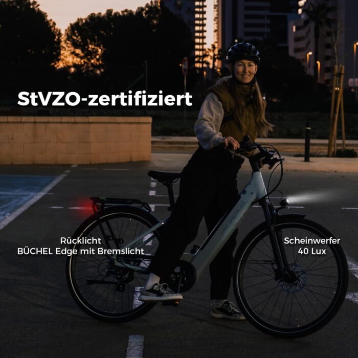 DERUIZ Quartz E-Bike Damen 28 Zoll Tiefeinsteiger, 8-Gang, 48V 13.4Ah Akku, bis zu 161 km, 55Nm Drehmoment, Hydraulische Scheibenbremsen, App, City & Trekking Elektrofahrrad für Damen & Herren