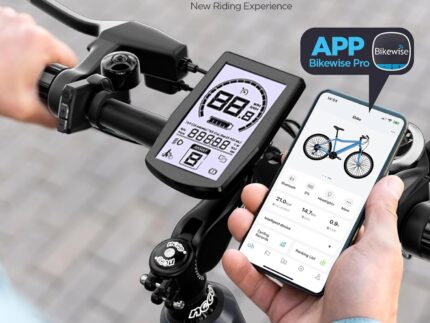 26M208 Elektrofahrrad Damen Herren,26Zoll Elektrofahrrad Trekkingrad e-City Fahrrad mit 36V 12,5Ah Li-Ion Akku, Reichweite bis zu 100KM im Hybridmodus, 250W Motor, EU-konform, mit App