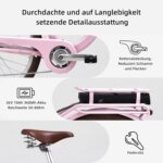 VecoCraft HEBE elektrofahrräder City E-Bike | ebike Damen 28 Zoll | 7-Gang-Shimano-Schaltung | Ananda Hinterer Motor 250W | EU-konformes für e Bike Herren und Damen