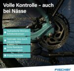 Fischer E-Bike Trekking VIATOR 2.1 Active, Elektrofahrrad für Damen und Herren, RH 45, 459Wh, Heckmotor 50Nm, 48V