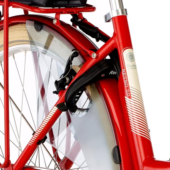 FISCHER E-Bike City CITA RETRO 2.0, Elektrofahrrad für Damen und Herren, RH 48 cm, Frontmotor 32 Nm, 36 V Akku