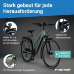 Fischer E-Bike Trekking VIATOR 2.1 Active, Elektrofahrrad für Damen und Herren, RH 45, 459Wh, Heckmotor 50Nm, 48V