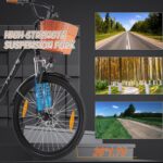 ttgo E Bike 26 Zoll, Elektrofahrräder für Herren Damen mit 36V 14,5Ah/18Ah Akku, 60–120 km Reichweite Citybike, LCD Display, 6/7-Gang, Aluminiumrahmen, Elektrofahrrad mit Korb