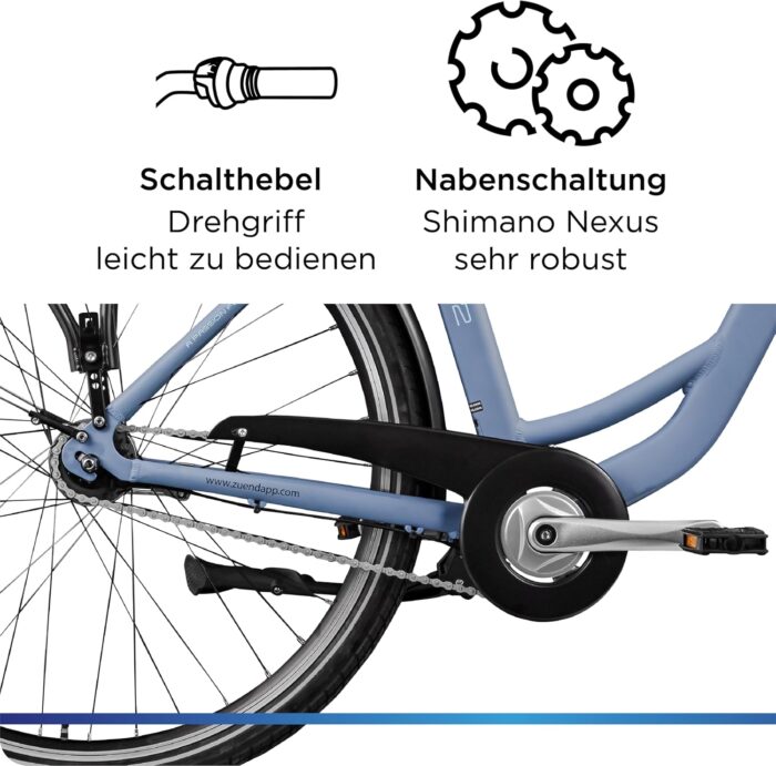 ZÜNDAPP Z502 E Bike Damen 28 Zoll Pedelec 155-180 cm Elektrofahrrad 7 Gang Damenfahrrad 522 Wh E Fahrrad